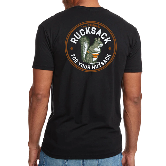 Nut Ruck Apparel Small Original Rucksack T-Shirt BLACK